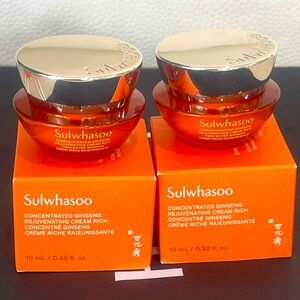 Sulwhasoo Concentrated Ginseng Rejuvenating Cream Rich 10mlx2 jars, Exp 2027